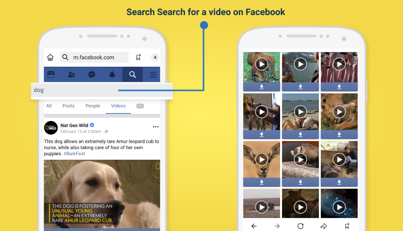 Application de Télécharger Vidéo Facebook Pour Android